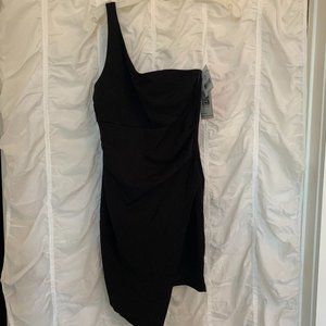 NWT✨  Black One Shoulder Cocktail Dress